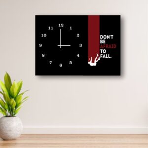 Red Strip Motivational Clock