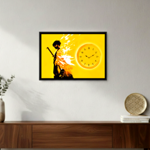 zenitsu Premium Anime Wooden Wall Clock