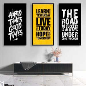 Set of 3 Great Motivation Wall Art