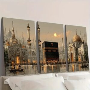Set of 3 Islamic Mosque Wall Art