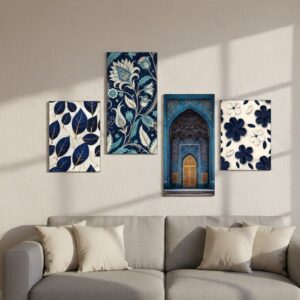 Azure Heritage" Persian Floral & Archway Set