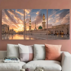 Set of 3 Islamic Nabwi Mosque Art
